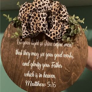 Personal and inspirational hanging signs.